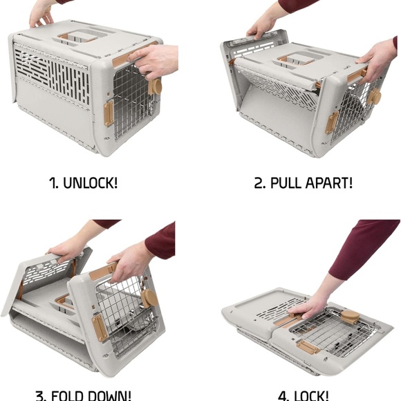 Pet Carrier Sport Pet Collapsible Pet Kennel for Dog/Cat, 19" X-Small Gr… - Picture 5 of 5
